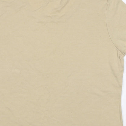 Womens UK Size XL Mackays Beige Basic Polo