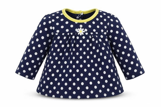 Little Me Baby Black Polka Dot  A-Line  Size 12 Months