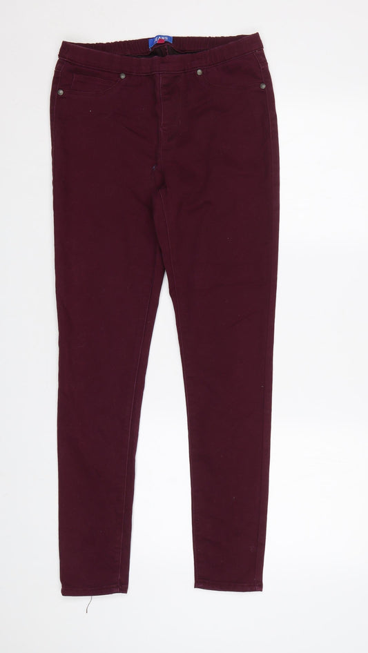 Womens UK Size 10 Jeans Regular Fit Jegging Purple Jeans
