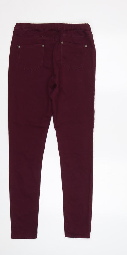 Womens UK Size 10 Jeans Regular Fit Jegging Purple Jeans