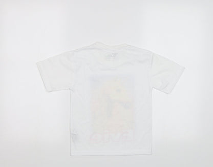 Xpres Subli Girls White  Rayon Basic Polo Size 3-4 Years  - Horse
