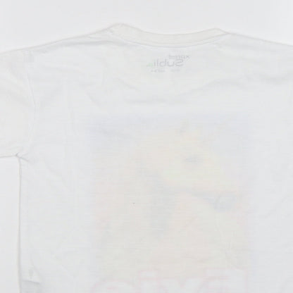 Xpres Subli Girls White  Rayon Basic Polo Size 3-4 Years  - Horse