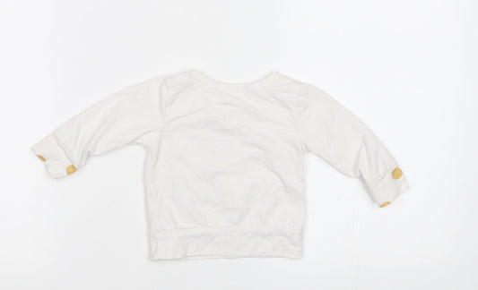 Fuerjiafushi Baby White   Basic Blouse Size 3-6 Months  - Unicorn