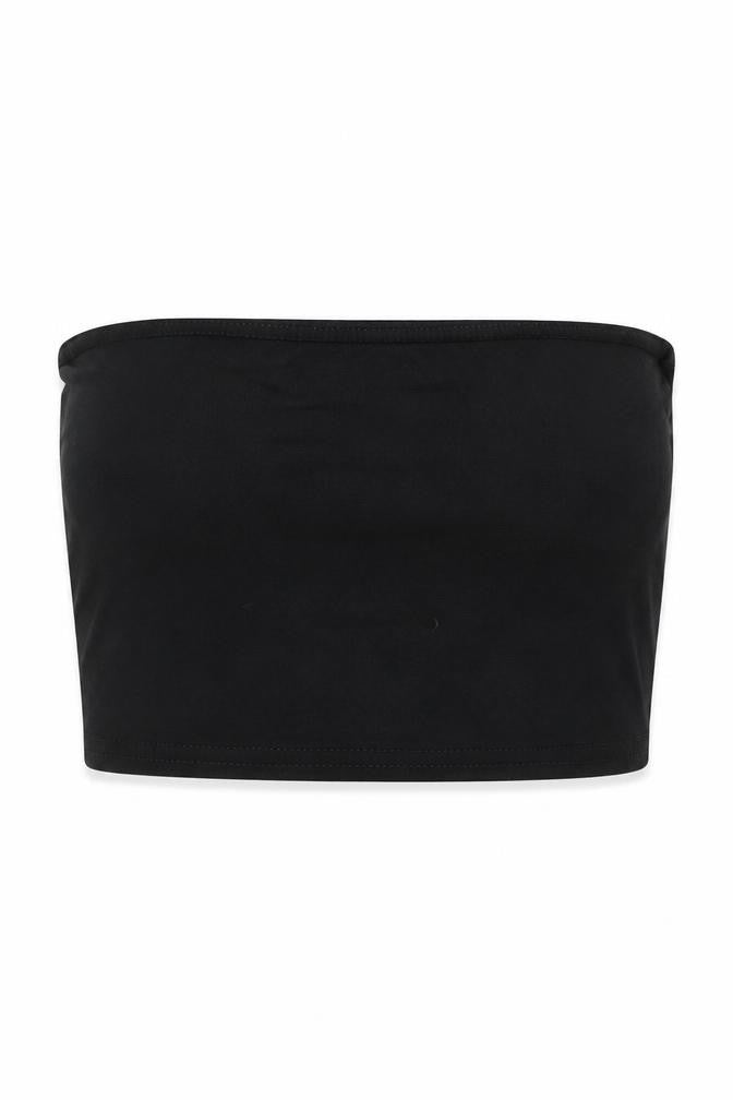 Womens UK Size 6 Boohoo Black Cropped Tank