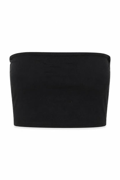 Womens UK Size 6 Boohoo Black Cropped Tank