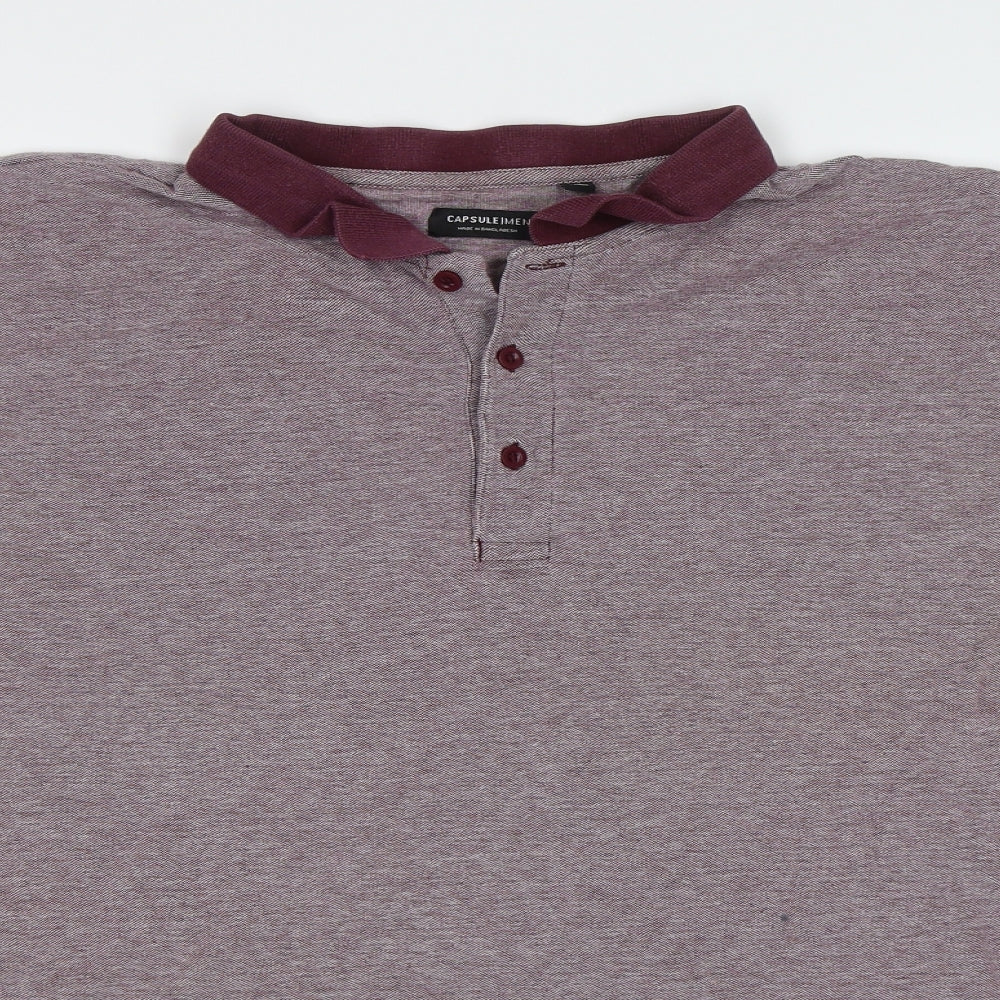 Capsule Mens Red    Polo Size XL