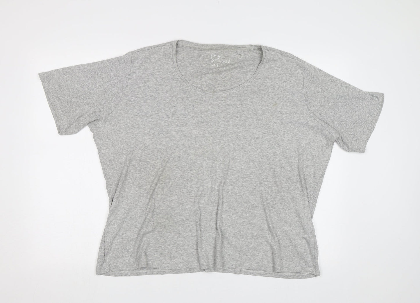 Womens UK Size 26 Label Be Grey Basic Polo