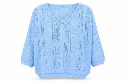 Womens UK Size 16 TU Blue Pullover Jumper