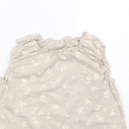 George Girls Grey Floral  A-Line  Size 12-18 Months