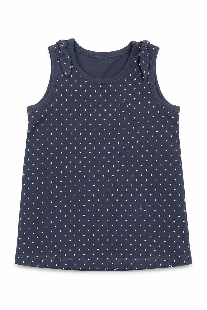 George Girls Blue Polka Dot  Tank Dress  Size 12-18 Months