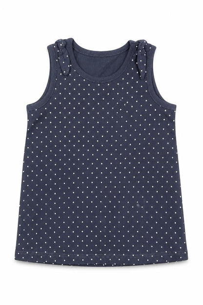 George Girls Blue Polka Dot  Tank Dress  Size 12-18 Months