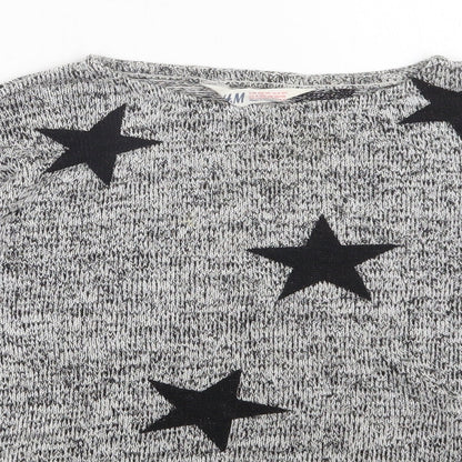 H&M Girls Grey   Pullover Jumper Size 9-10 Years