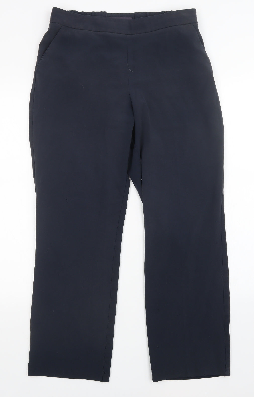 Womens UK Size 12 M&s Slim Fit  Blue Trousers