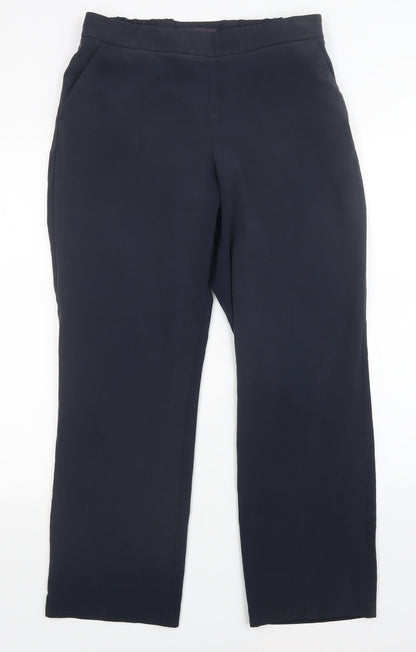 Womens UK Size 12 M&s Slim Fit  Blue Trousers