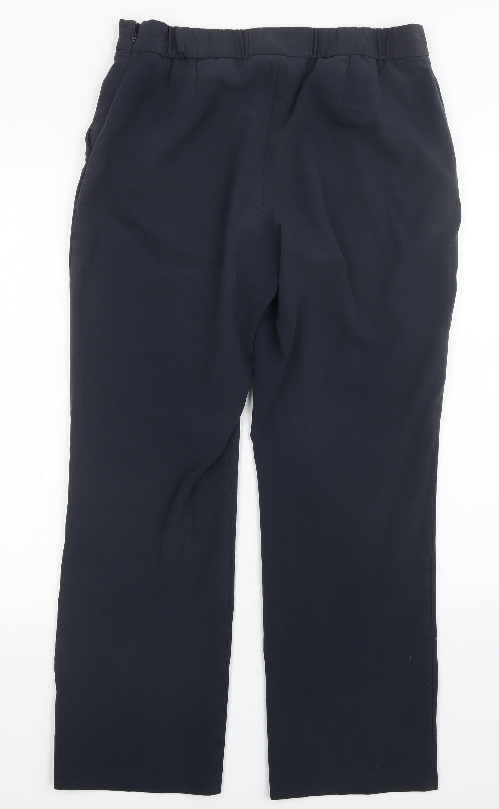 Womens UK Size 12 M&s Slim Fit  Blue Trousers