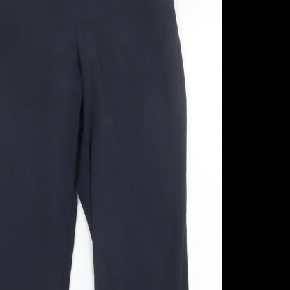 Womens UK Size 12 M&s Slim Fit  Blue Trousers