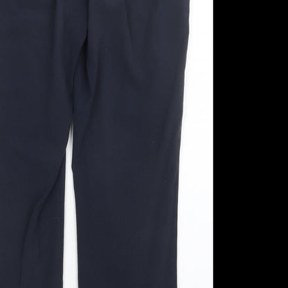 Womens UK Size 12 M&s Slim Fit  Blue Trousers