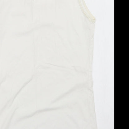 Womens UK Size 12 M&S White Basic Tank