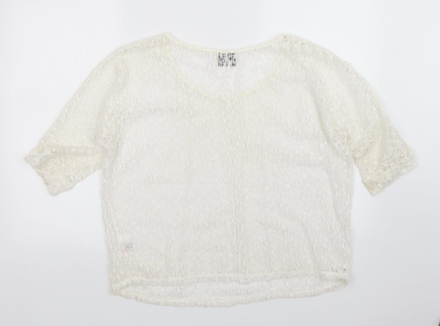 Womens UK Size 14 NEXT White Pullover Jumper