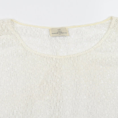 Womens UK Size 14 NEXT White Pullover Jumper