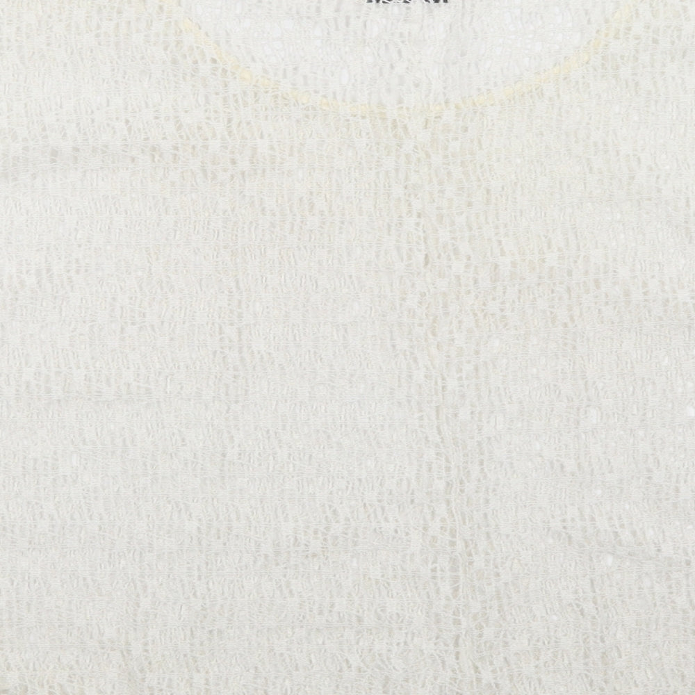 Womens UK Size 14 NEXT White Pullover Jumper
