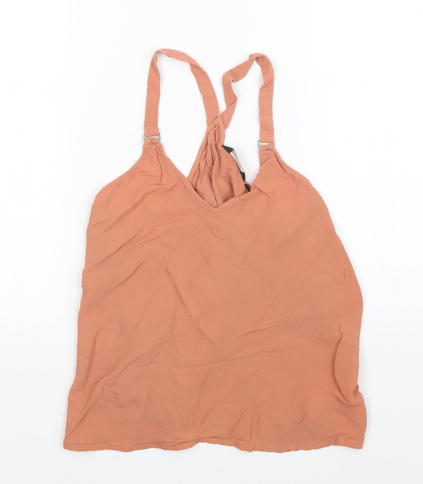 New Look Womens Orange   Basic Tank Size 8
