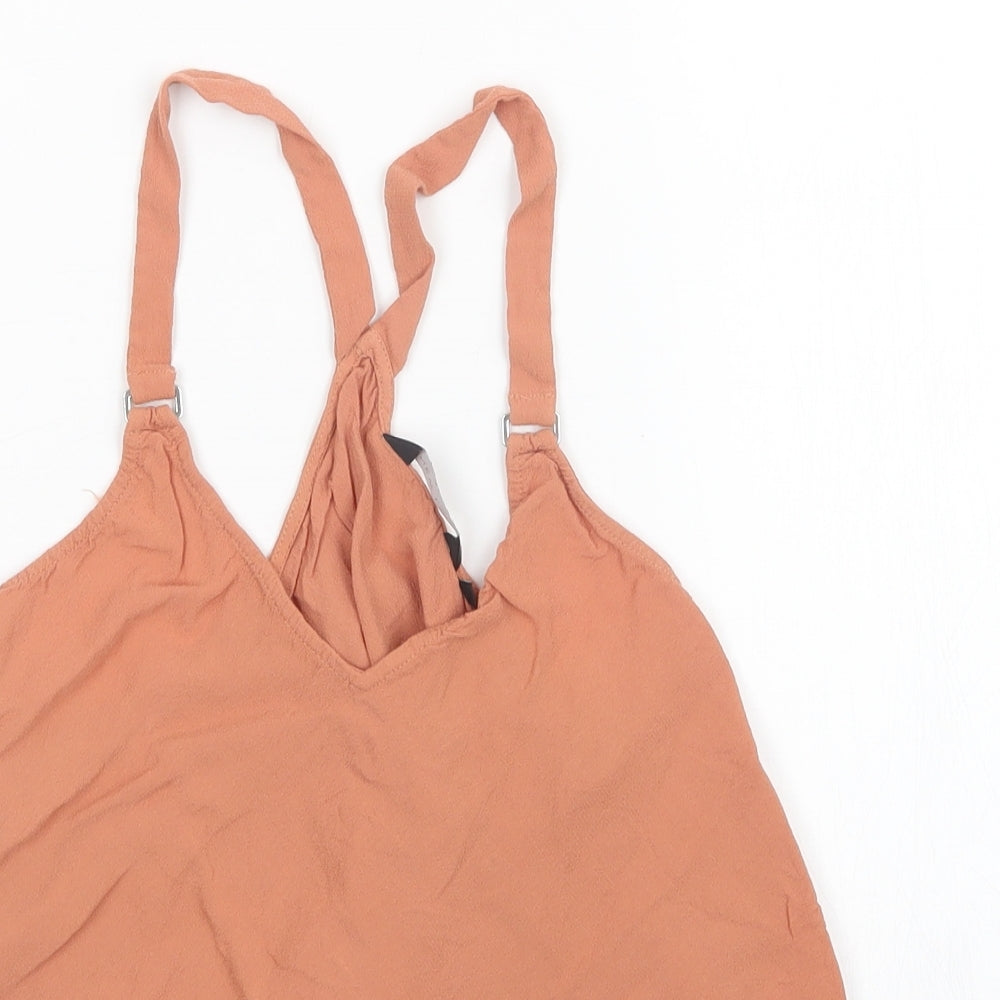 New Look Womens Orange   Basic Tank Size 8