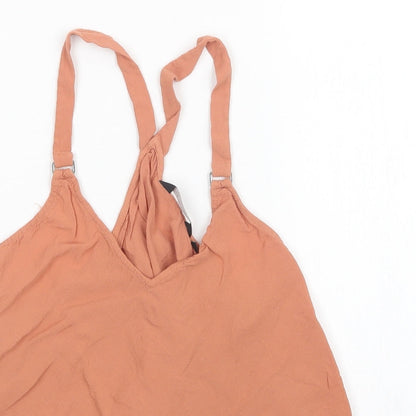 New Look Womens Orange   Basic Tank Size 8