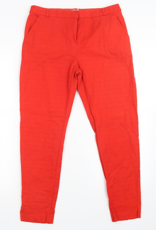 George Womens Red   Trousers  Size 10 L27 in