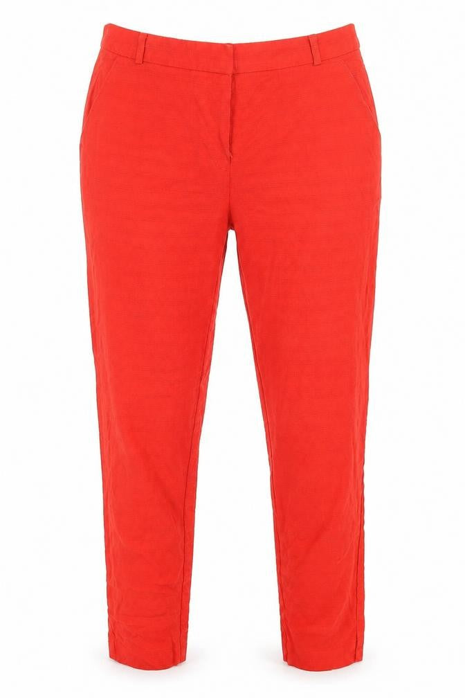 Womens UK Size 10 George Regular Fit  Red Trousers