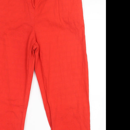 George Womens Red   Trousers  Size 10 L27 in