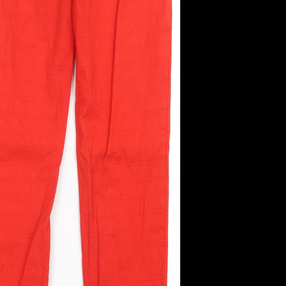 George Womens Red   Trousers  Size 10 L27 in