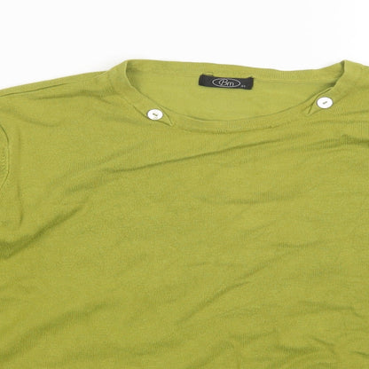 Womens UK Size XL BM Green Pullover Jumper