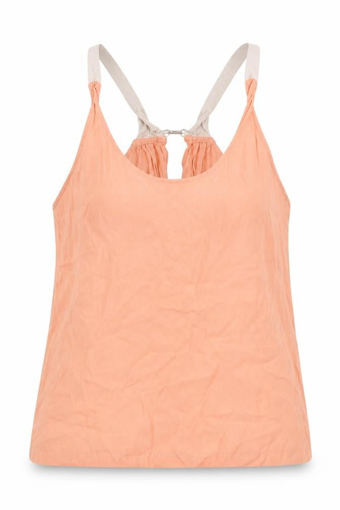 Womens UK Size 8 Topshop Orange Basic Tank