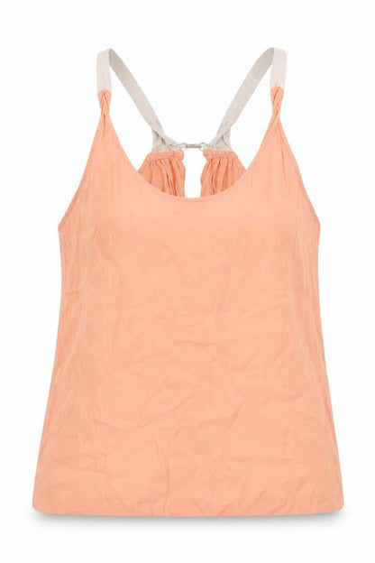 Womens UK Size 8 Topshop Orange Basic Tank