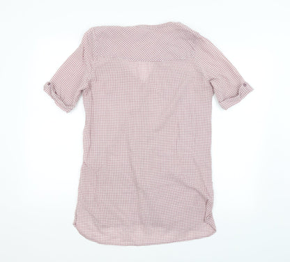 Womens UK Size L Preworn Purple Basic Button-Up