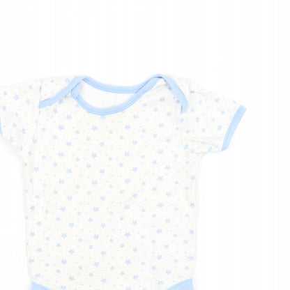 George Baby White Geometric  Babygrow One-Piece Size 18-24 Months