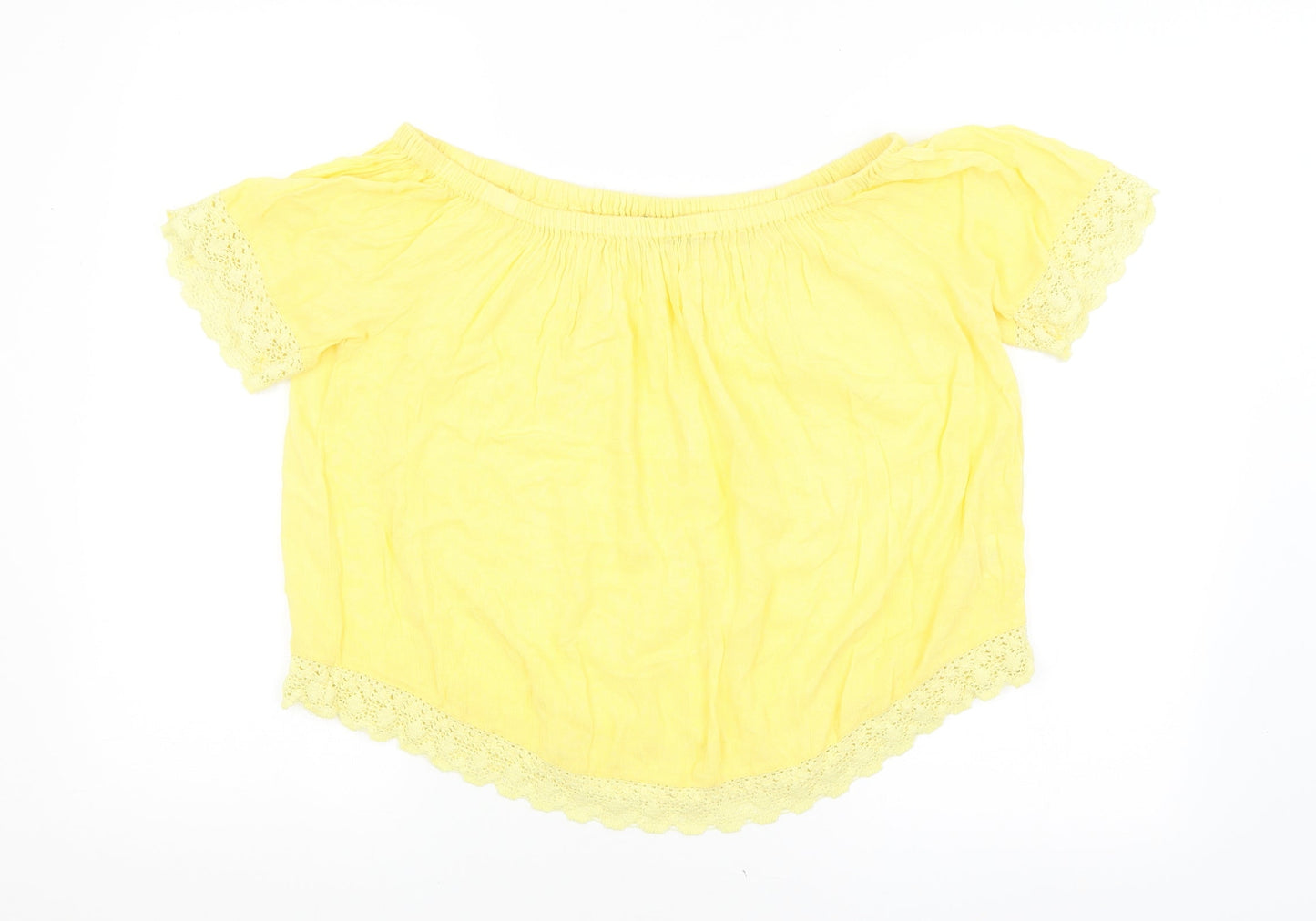 Womens UK Size 10 Select Yellow Basic Blouse