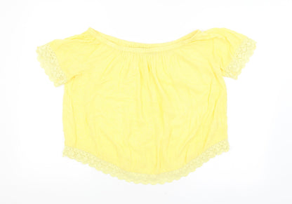 Womens UK Size 10 Select Yellow Basic Blouse