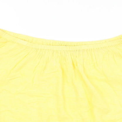 Womens UK Size 10 Select Yellow Basic Blouse