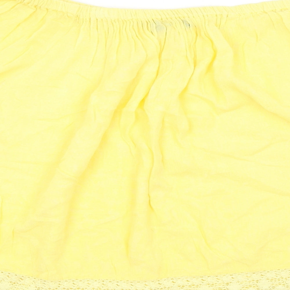 Womens UK Size 10 Select Yellow Basic Blouse