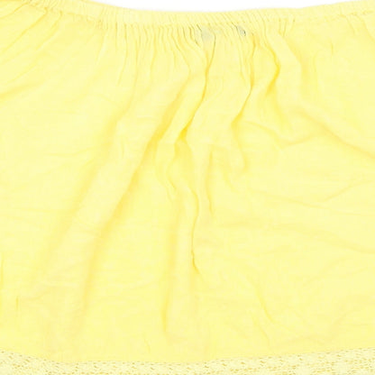 Womens UK Size 10 Select Yellow Basic Blouse