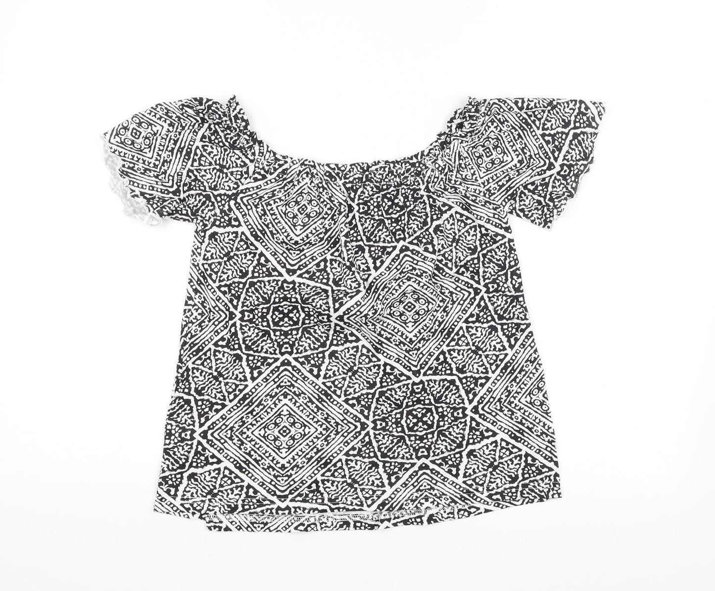 Primark Womens Multicoloured Animal Print  Basic Blouse Size 10