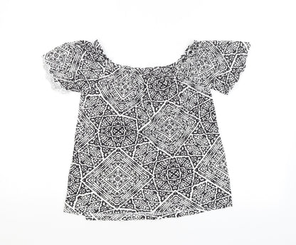 Primark Womens Multicoloured Animal Print  Basic Blouse Size 10