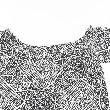 Primark Womens Multicoloured Animal Print  Basic Blouse Size 10