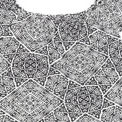 Primark Womens Multicoloured Animal Print  Basic Blouse Size 10