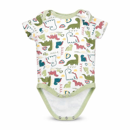 CHICK PEA Baby White Animal Print  Babygrow One-Piece Size 0-3 Months