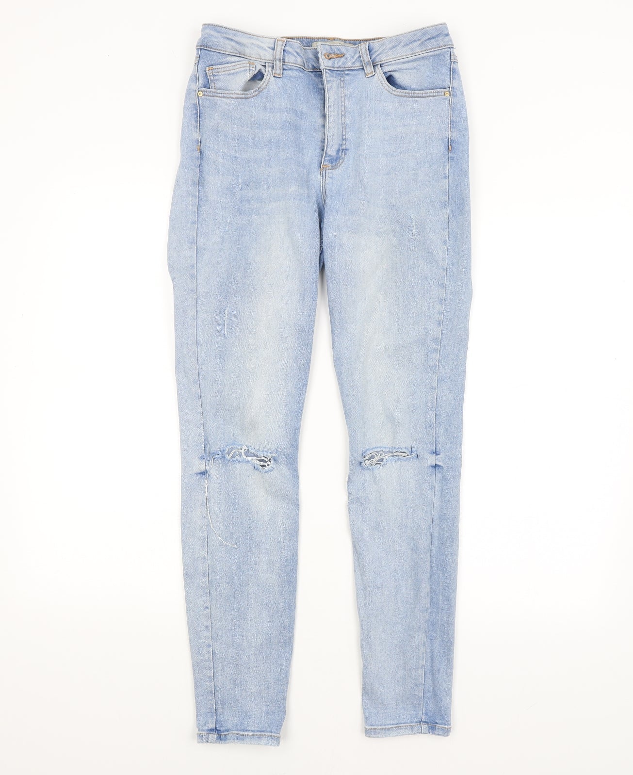 DENIM CO. Womens Blue   Straight Jeans Size 12 L28 in