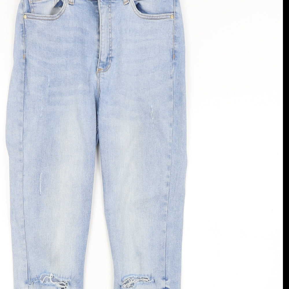 DENIM CO. Womens Blue   Straight Jeans Size 12 L28 in