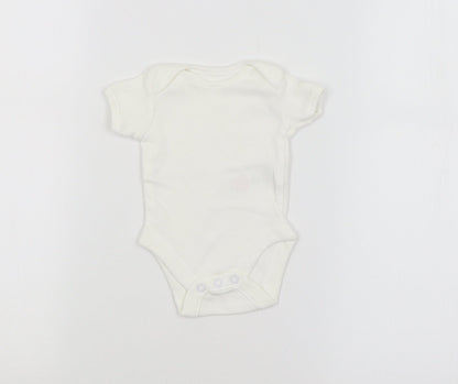 F&F Baby White   Babygrow One-Piece Size 0-3 Months